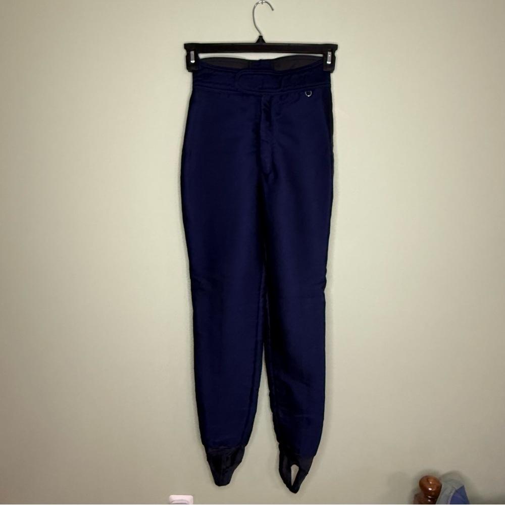 Vtg Schooler women 6 stirrup ski pants Switzerland wool‎ blend made USA stretch